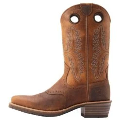 Ariat Men's Hybrid Roughstock Sorrel Crunch Square Toe Boot -Beste Western Cowboy Store 10044565 031