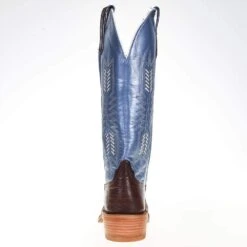Rios Of Mercedes Women's Ride Ready KangoTobac Smooth Ostrich 15in. Blue Top Cowgirl Boot 5 Rios Of Mercedes Women's Ride Ready KangoTobac Smooth Ostrich 15in. Blue Top Cowgirl Boot -Beste Western Cowboy Store 106141 3