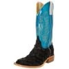 Anderson Bean Men's Matte Black Bass Boots 13in. Blue Luster Top Boot -Beste Western Cowboy Store 115095 default l