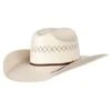American Hats Ivory 8400 4 1/4in. Brim Rancher Crease Straw Cowboy Hat -Beste Western Cowboy Store 129893 default l