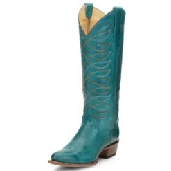 Justin Boots Women's Whitley Vintage Turquoise Justin Cowgirl Boots