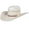 American Hats AHC 6900 Racher Drilex 2 Cord Chocolate Band 4 1/4in. Brim Straw Cowboy Hat -Beste Western Cowboy Store 149028 default l