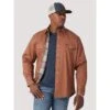 Wrangler Men's Brown Flannel Lined Work Shirt -Beste Western Cowboy Store 160379 default l