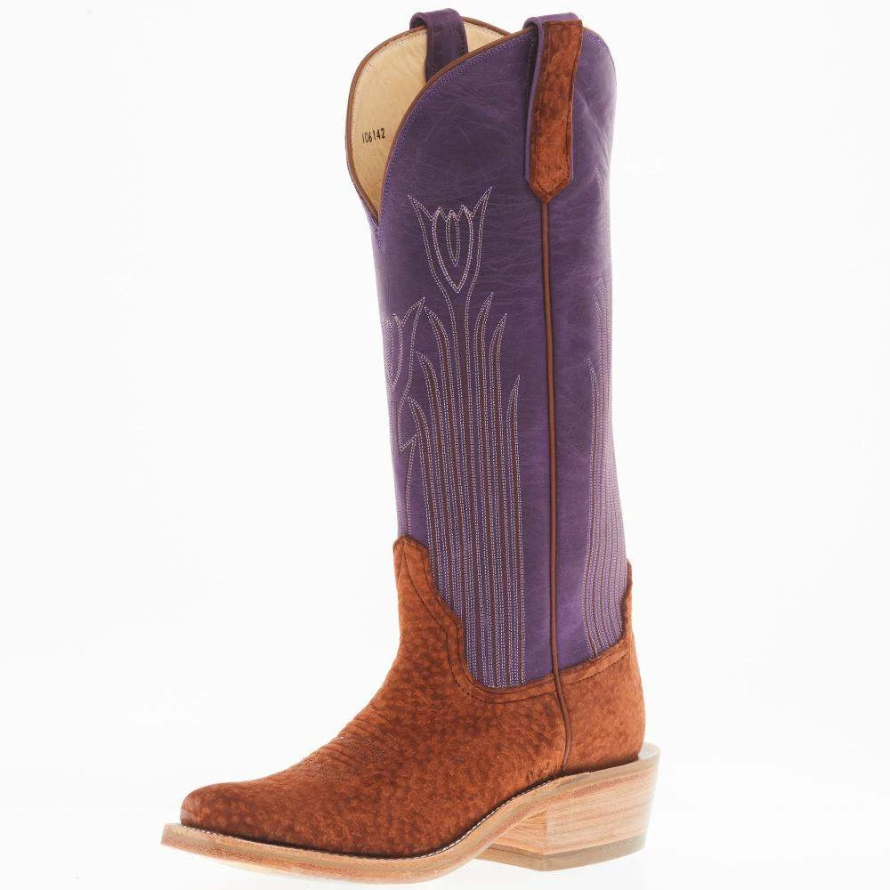 Rios Of Mercedes Women's Rust Carpincho Violet Buffamonte Top Boot Rios Of Mercedes Women's Rust Carpincho Violet Buffamonte Top Boot -Beste Western Cowboy Store 163654 default l