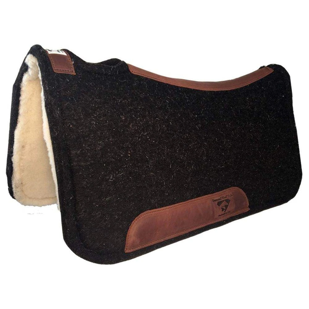 Diamond Wool Pad Company 1 in. Felt with a Merino Wool Fleece Bottom 32 x 32 Diamond Wool Pad Company 1 In. Felt With A Merino Wool Fleece Bottom 32 X 32 -Beste Western Cowboy Store 178670 495379