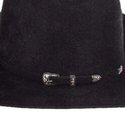American Hats 20X Grizzly Black 4 1/4in. Brim Felt Cowboy Hat -Beste Western Cowboy Store 20XGBLKS42 22