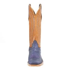 Rios Of Mercedes Men`s Olathe RR Royal Blue Wyoming 15` Vanilla Navajo Bison Top Cowboy Boot -Beste Western Cowboy Store 256890 2