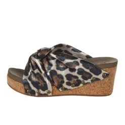 Corkys Footwear Women`s Corky's Cheerful Gold Cheetah Wedge -Beste Western Cowboy Store 30 5394 GOLDCHEETAH 3