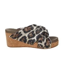 Corkys Footwear Women`s Corky's Cheerful Gold Cheetah Wedge -Beste Western Cowboy Store 30 5394 GOLDCHEETAH 5