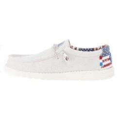 Heydude Men's Hey Dude Wally Patriotic Off White Casual 4 Heydude Men's Hey Dude Wally Patriotic Off White Casual -Beste Western Cowboy Store 40001 1K1 03