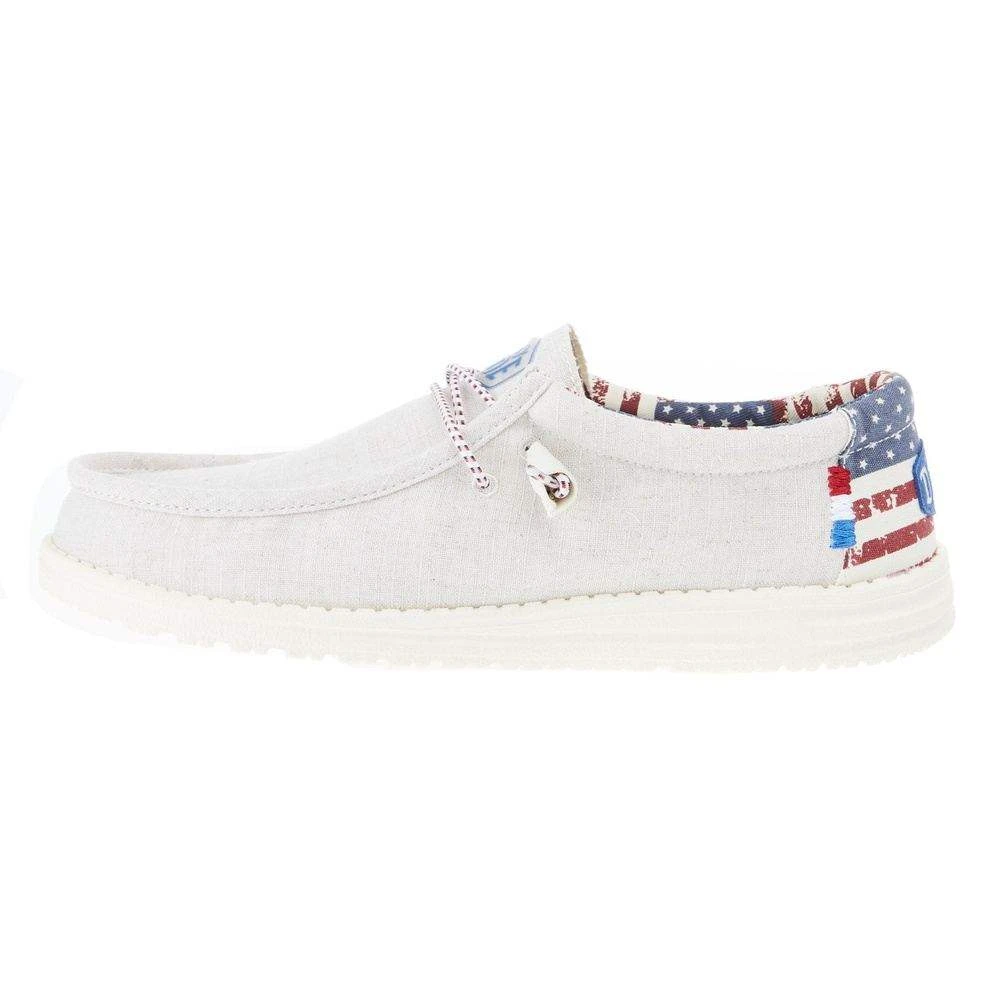 Heydude Men's Hey Dude Wally Patriotic Off White Casual Heydude Men's Hey Dude Wally Patriotic Off White Casual -Beste Western Cowboy Store 40001 1K1 03