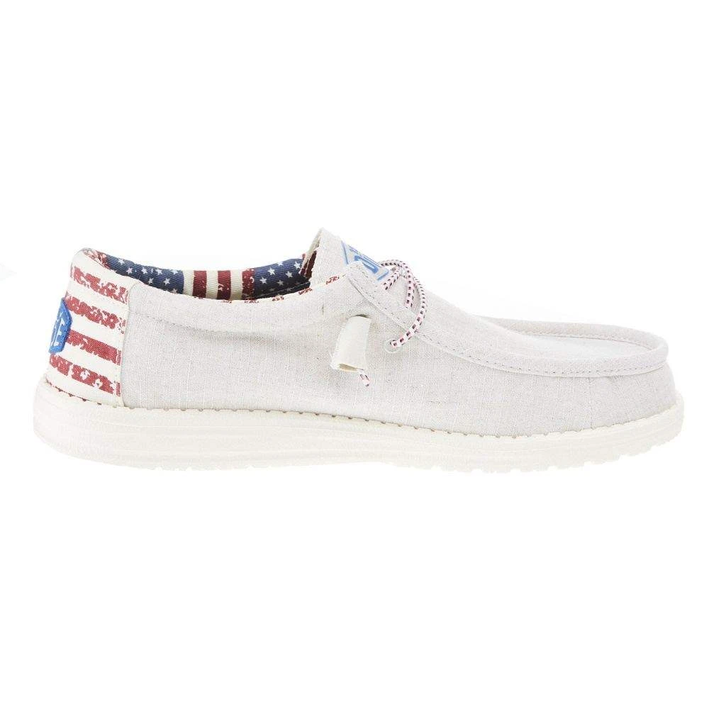 Heydude Men's Hey Dude Wally Patriotic Off White Casual Heydude Men's Hey Dude Wally Patriotic Off White Casual -Beste Western Cowboy Store 40001 1K1 05