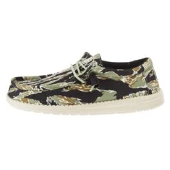 Heydude Men's Hey Dude Wally Tiger Camo Casual Shoe -Beste Western Cowboy Store 40004 9CJ 03