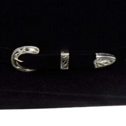 American Hats AHC 40X Rancher Crease Black Self Band 4 1/2in. Brim Felt Cowboy Hat -Beste Western Cowboy Store 40XRCBLKS45 4