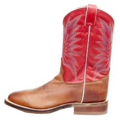 Tony Lama Men`s Brayden Cedar Brown 11in. TImeless Red Top Round Toe -Beste Western Cowboy Store 7884 3