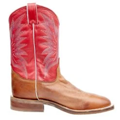 Tony Lama Men`s Brayden Cedar Brown 11in. TImeless Red Top Round Toe -Beste Western Cowboy Store 7884 5