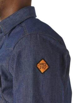 Wrangler Mens FR Flame Resistant Long Sleeve Twill Work Shirt -Beste Western Cowboy Store 81W0eqBfLwL