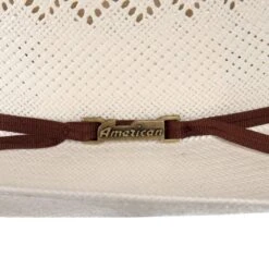 American Hats Ivory 8400 4 1/4in. Brim Rancher Crease Straw Cowboy Hat -Beste Western Cowboy Store 8400RC2CCH0C42 3