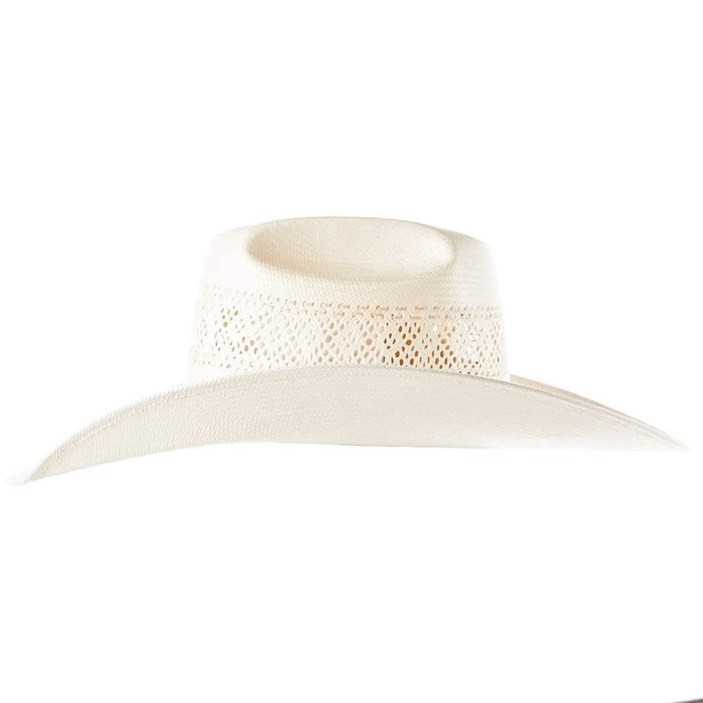 American Hats AHC JC4200 2 Cord Champagne Band 4 1/4in. Brim Open Crown Straw Cowboy Hat American Hats AHC JC4200 2 Cord Champagne Band 4 1/4in. Brim Open Crown Straw Cowboy Hat -Beste Western Cowboy Store JC4200S2CCHAMP42 5