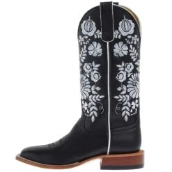Macie Bean Women`s Black Eyed Susan Black Water Top Boot -Beste Western Cowboy Store M9166 03