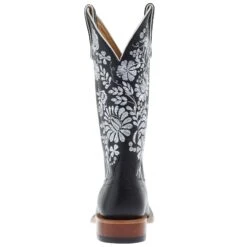 Macie Bean Women`s Black Eyed Susan Black Water Top Boot -Beste Western Cowboy Store M9166 04