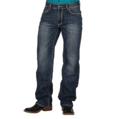 Rock N Roll Cowboy Mens N Double Barrel Relaxed Fit Straight Leg Jeans -Beste Western Cowboy Store MOS8553 1