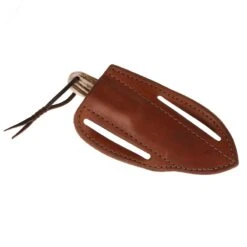 Nrs Ranch Knives Cowtown Knife Abilene W/ Plain Leather Pancake Sheath -Beste Western Cowboy Store NRS AKPS 5