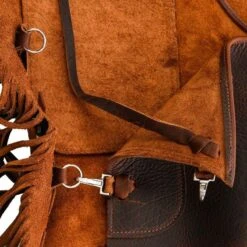 NRS Ranch Hand Brown Oiled Chinks -Beste Western Cowboy Store NRS BCOT 4