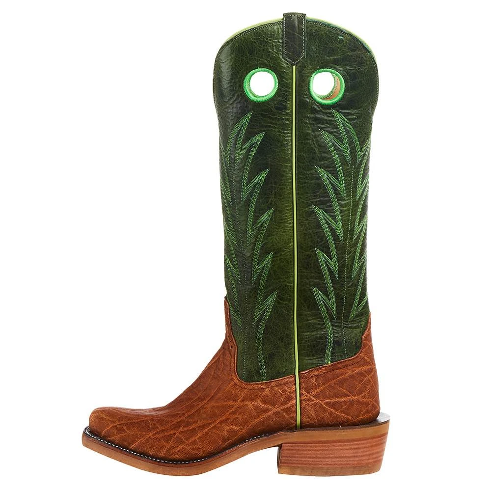 Rios Of Mercedes Men`s Brick Oiled Elephant 15in. Jade Navajo Bison Top Cutter Toe Boot Rios Of Mercedes Men`s Brick Oiled Elephant 15in. Jade Navajo Bison Top Cutter Toe Boot -Beste Western Cowboy Store R9031 3