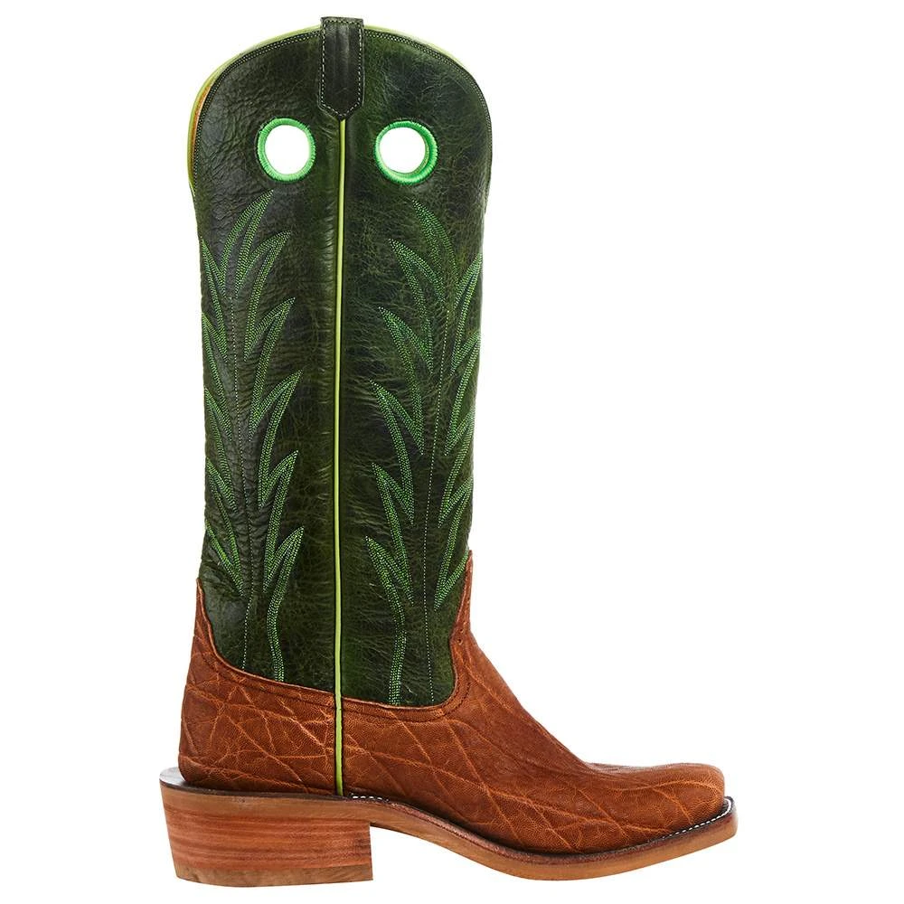 Rios Of Mercedes Men`s Brick Oiled Elephant 15in. Jade Navajo Bison Top Cutter Toe Boot Rios Of Mercedes Men`s Brick Oiled Elephant 15in. Jade Navajo Bison Top Cutter Toe Boot -Beste Western Cowboy Store R9031 5