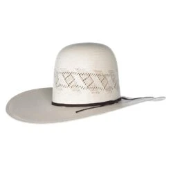 Rodeo King Ivory The Wind Shantung 4 1/2in. Brim Open Crown Straw Cowboy Hat -Beste Western Cowboy Store RK318 1