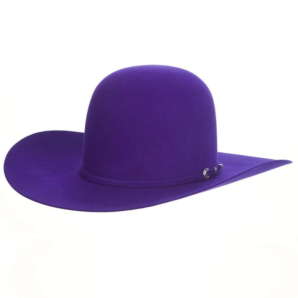 Rodeo King 7X Purple Self Band 4 1/4in. Brim Open Crown Felt Cowboy Hat Rodeo King 7X Purple Self Band 4 1/4in. Brim Open Crown Felt Cowboy Hat -Beste Western Cowboy Store RK457 1