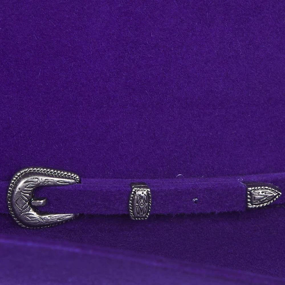 Rodeo King 7X Purple Self Band 4 1/4in. Brim Open Crown Felt Cowboy Hat Rodeo King 7X Purple Self Band 4 1/4in. Brim Open Crown Felt Cowboy Hat -Beste Western Cowboy Store RK457 2