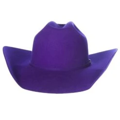 Rodeo King 7X Purple Self Band 4 1/4in. Brim Open Crown Felt Cowboy Hat 5 Rodeo King 7X Purple Self Band 4 1/4in. Brim Open Crown Felt Cowboy Hat -Beste Western Cowboy Store RK457 4