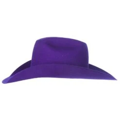 Rodeo King 7X Purple Self Band 4 1/4in. Brim Open Crown Felt Cowboy Hat 6 Rodeo King 7X Purple Self Band 4 1/4in. Brim Open Crown Felt Cowboy Hat -Beste Western Cowboy Store RK457 5
