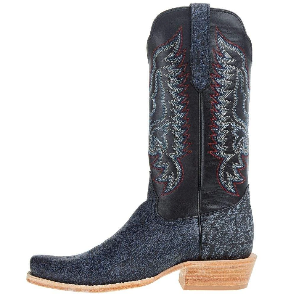 R Watson Boots Men`s Blue Cape Buffalo 13in Midnight Blue Sinatra Cowhide Top Boot R Watson Boots Men`s Blue Cape Buffalo 13in Midnight Blue Sinatra Cowhide Top Boot -Beste Western Cowboy Store RW7103 1 03