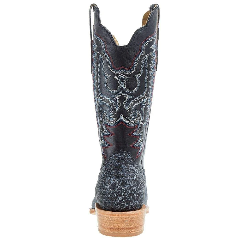 R Watson Boots Men`s Blue Cape Buffalo 13in Midnight Blue Sinatra Cowhide Top Boot R Watson Boots Men`s Blue Cape Buffalo 13in Midnight Blue Sinatra Cowhide Top Boot -Beste Western Cowboy Store RW7103 1 04