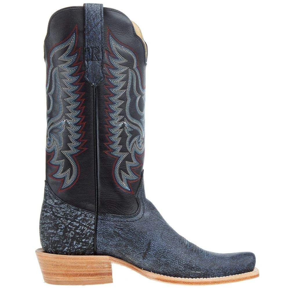 R Watson Boots Men`s Blue Cape Buffalo 13in Midnight Blue Sinatra Cowhide Top Boot R Watson Boots Men`s Blue Cape Buffalo 13in Midnight Blue Sinatra Cowhide Top Boot -Beste Western Cowboy Store RW7103 1 05