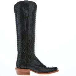 R Watson Boots Women's Dark Green Python 17 In Top Cowgirl Boot -Beste Western Cowboy Store RWL7215 1 03