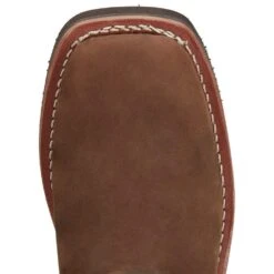 Justin Boots Women's Cottonwood Hickory Brown Square Toe 17in Tall Snake Boot -Beste Western Cowboy Store SN6914 04