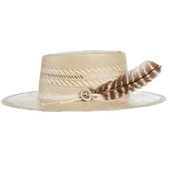 Stetson Hats Batterson Two Tone Fashion Straw Hat -Beste Western Cowboy Store XSBTSN 253496MO 03